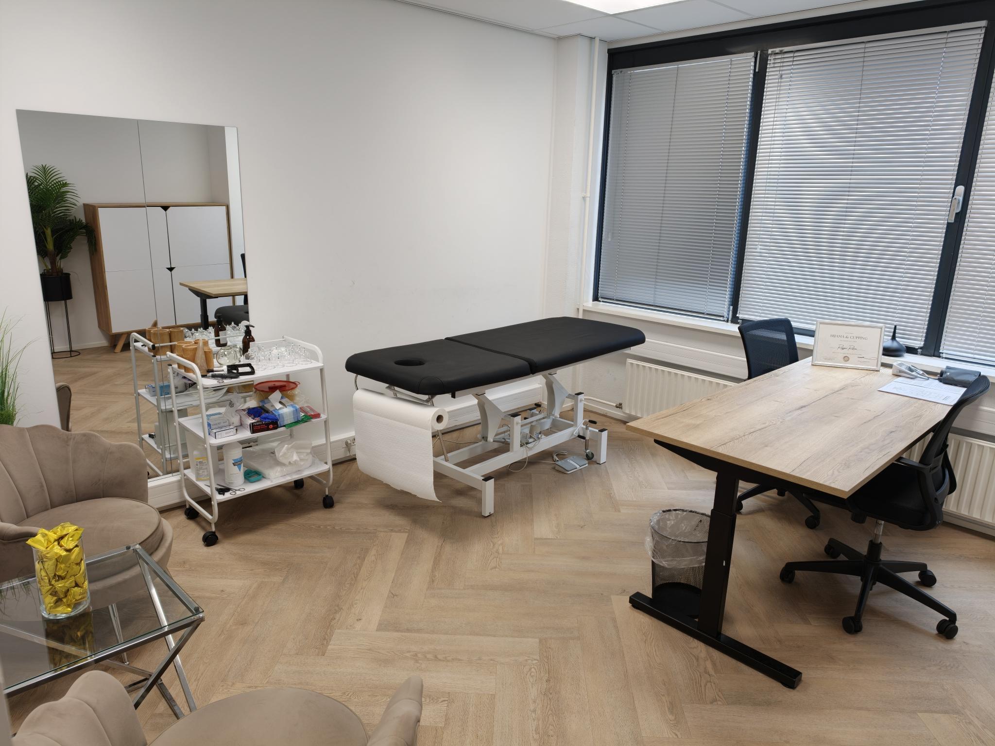 Hijama behandelkamer bij DaCupp